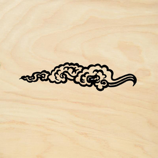 StampaFe Tibetan Cloud Left Asian Rubber Art Stamp