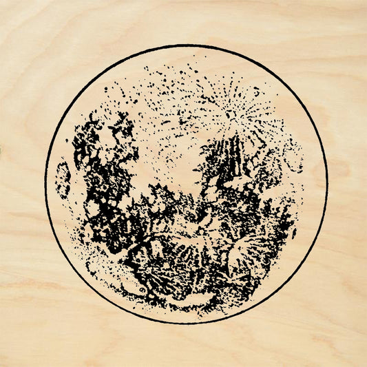 StampaFe Full Moon large Celestial Rubber Art Stamp