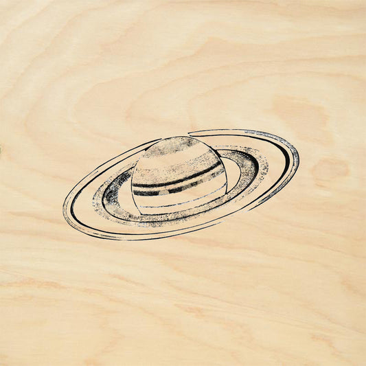 StampaFe Saturn Large Celestial Rubber Art Stamp