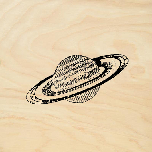 StampaFe Saturn Small Celestial Rubber Art Stamp