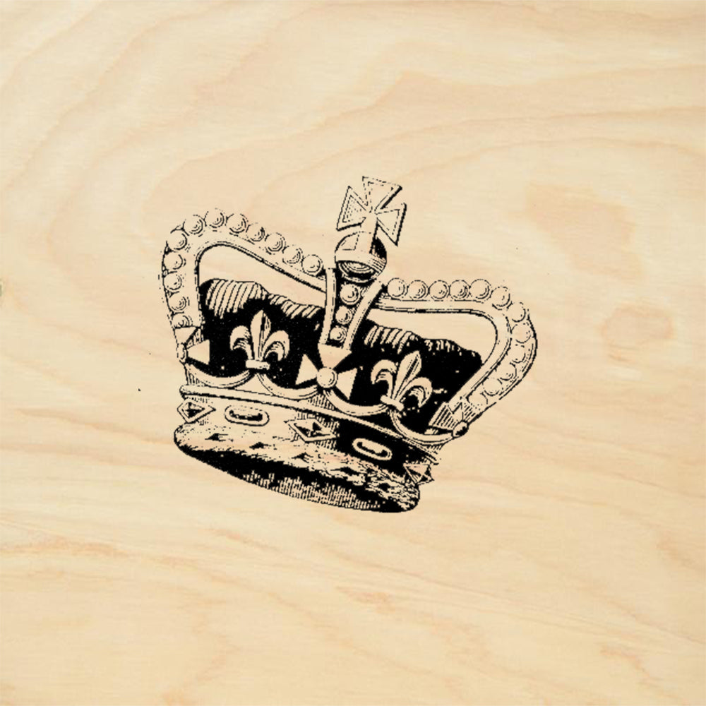 StampaFe Kings Crown Vintage Rubber Art Stamp
