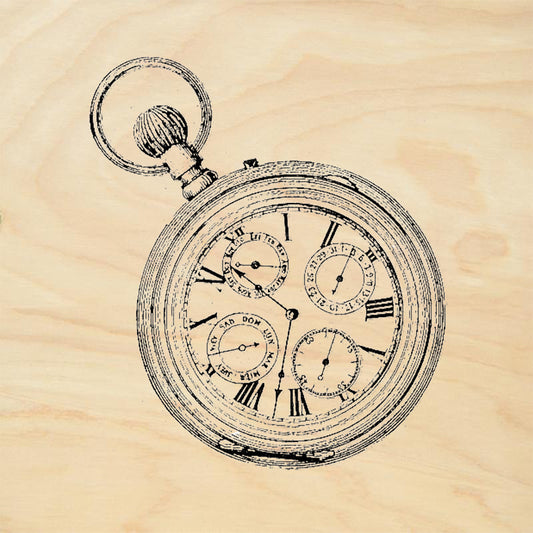 StampaFe Timepiece Vintage Rubber Art Stamp
