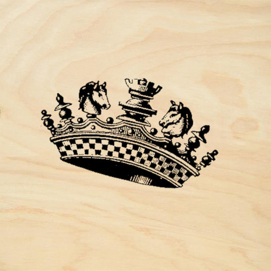 StampaFe Queens Crown Vintage Rubber Art Stamp