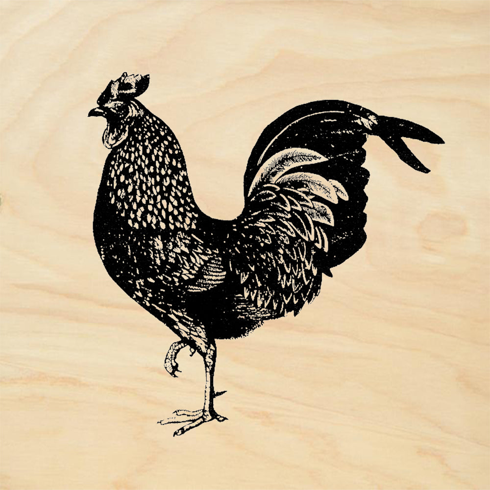 StampaFe Rooster Animal Rubber Art Stamp