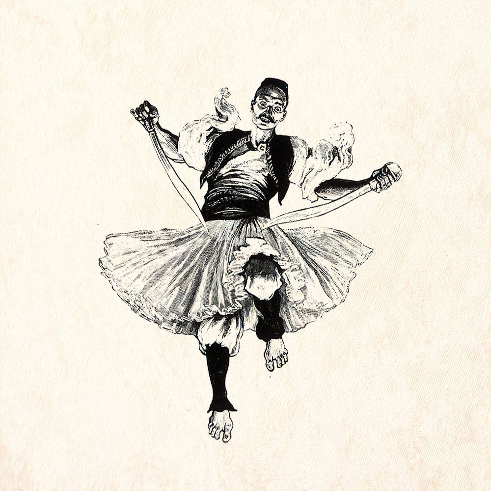 StampaFe Vintage Sword Dancer Rubber Art Stamp