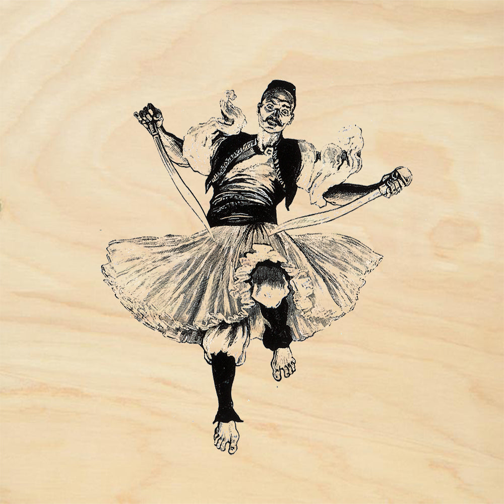 StampaFe Sword Dancer Vintage Rubber Art Stamp