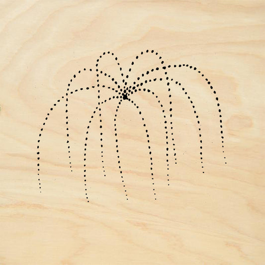 StampaFe Fireworks Large Celestial Rubber Art Stamp