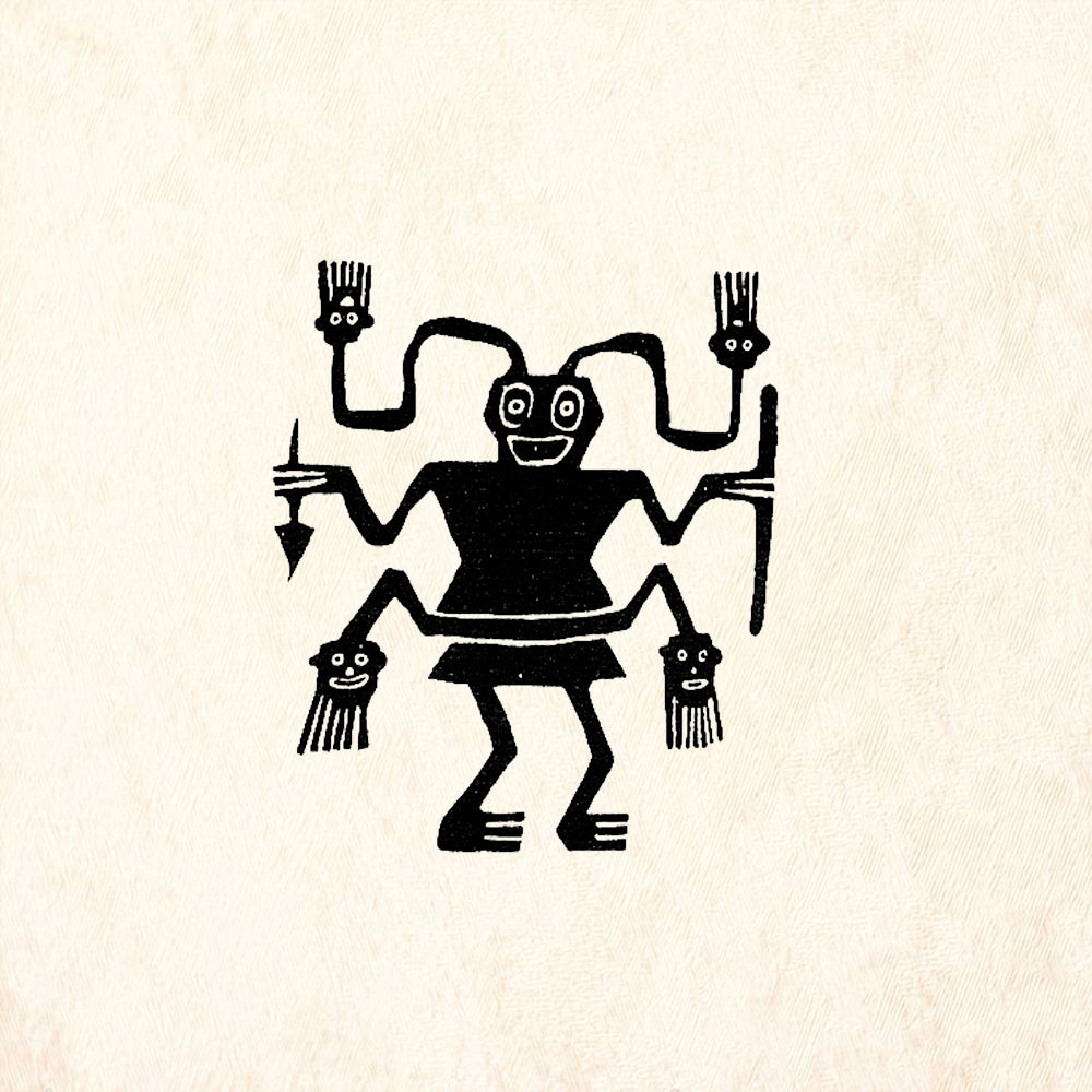 StampaFe Heads Up Goddess Rubber Art Stamp