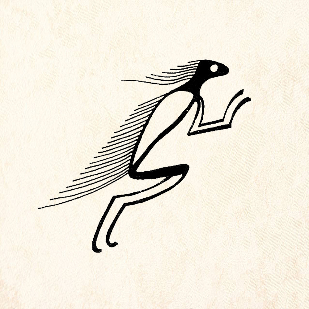StampaFe Spirit of the Wind Goddess Rubber Art Stamp