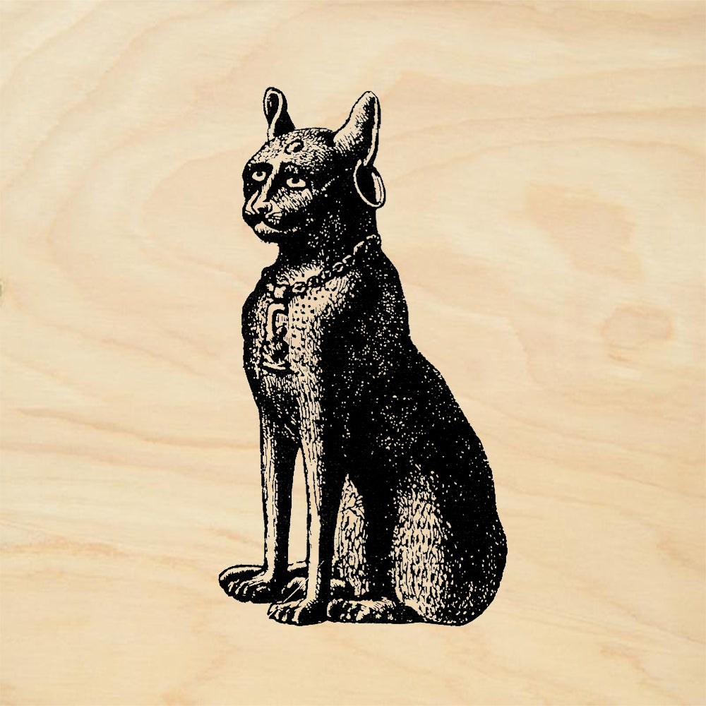 StampaFe Egyptian Cat Tribal Rubber Art Stamp