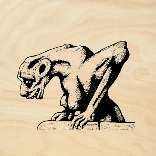 StampaFe Peering Gargoyle Gothic Rubber Art Stamp