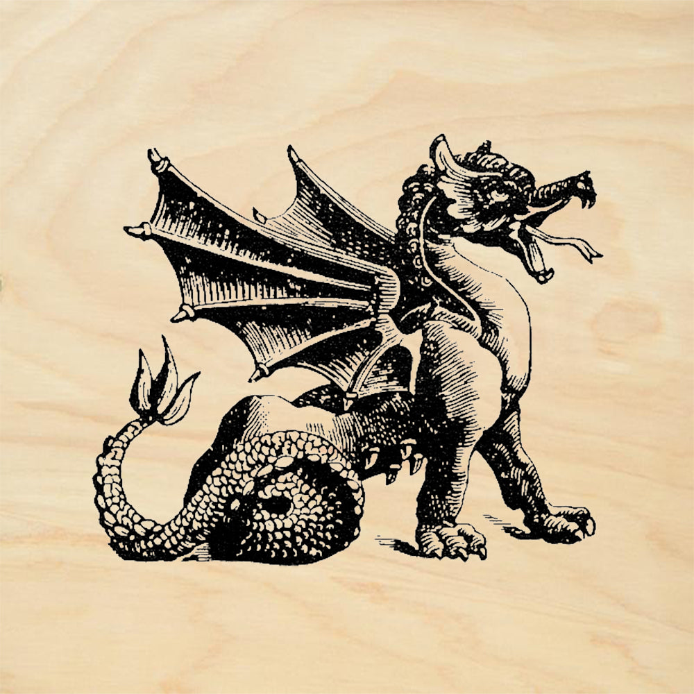 StampaFe Dragon Right Fantasy Rubber Art Stamp