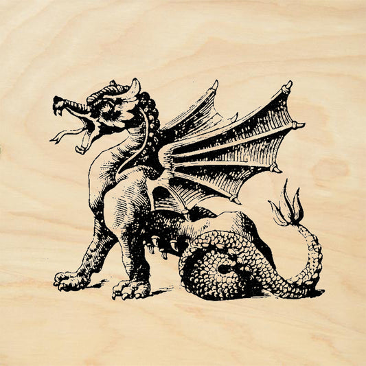 StampaFe Dragon Left Fantasy Rubber Art Stamp