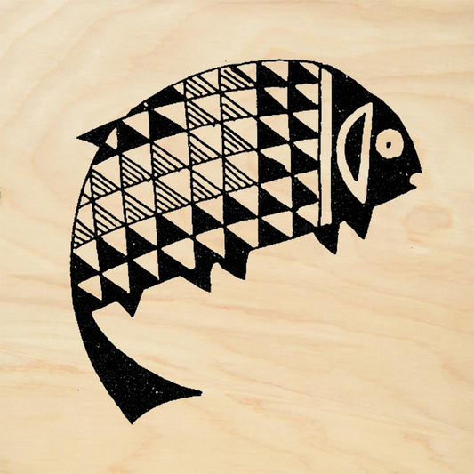 StampaFe Mimbres Fish Southwestern Rubber Art Stamp
