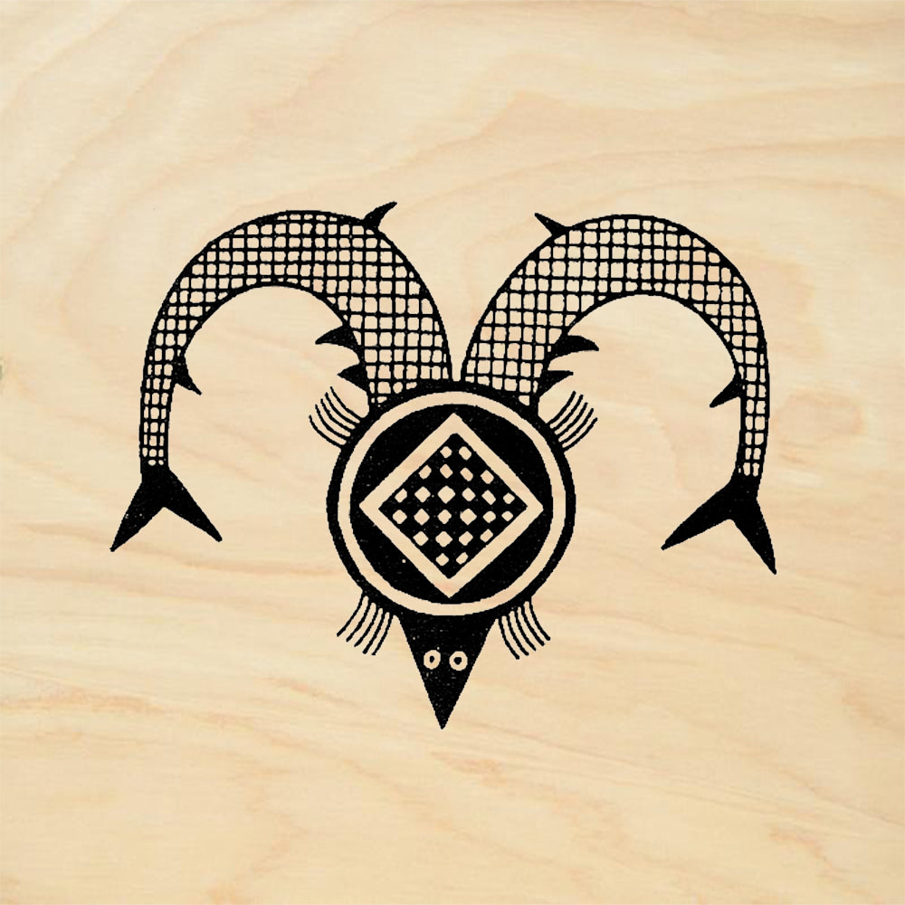 StampaFe Double Tail Southwestern Rubber Art Stamp