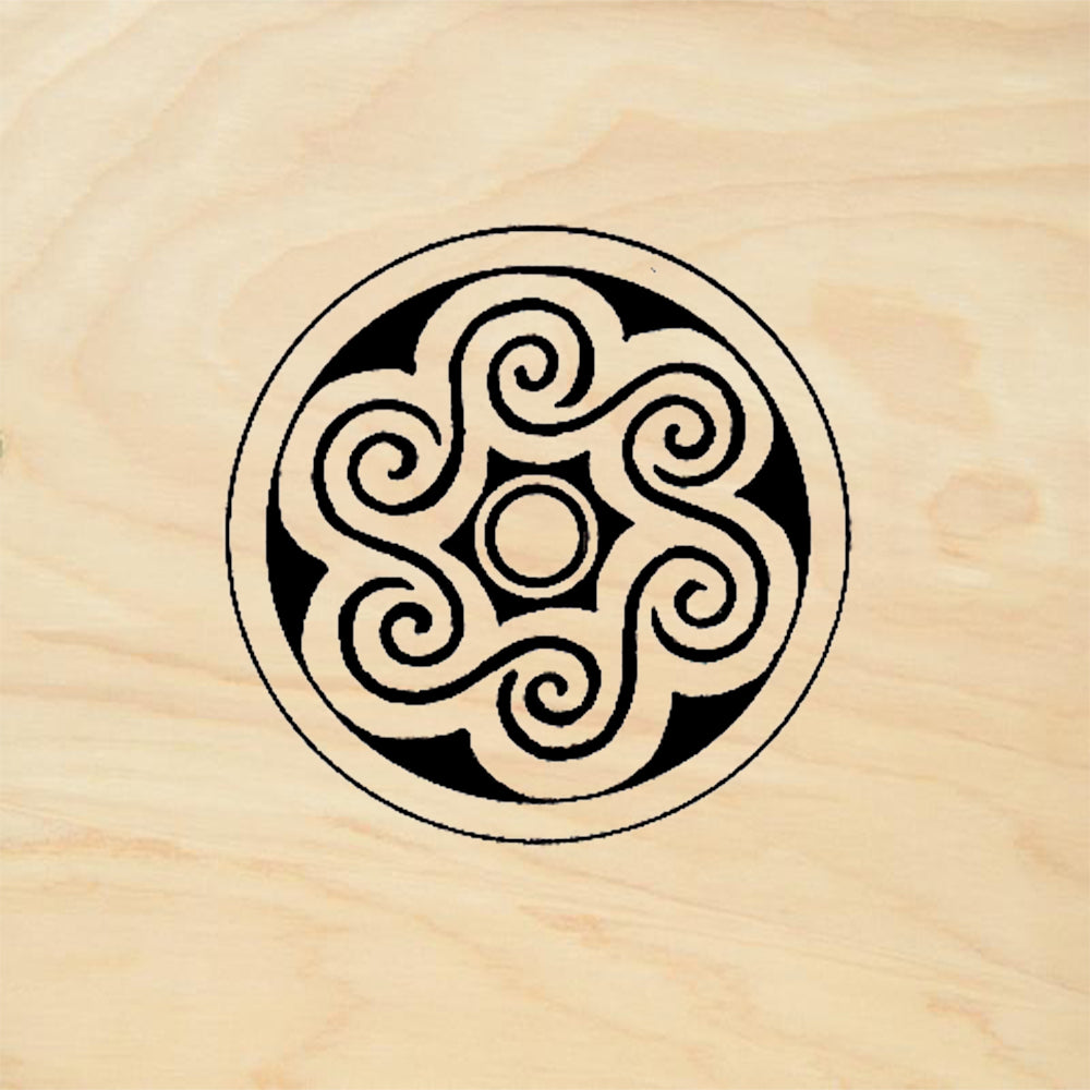 StampaFe Six Swirls Rubber Art Stamp
