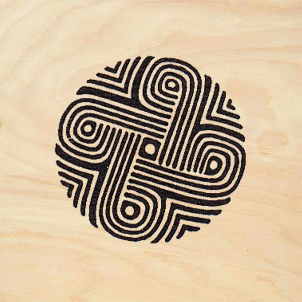 StampaFe Four Swirls Southwestern Rubber Art Stamp