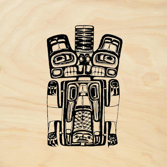 StampaFe Beaver Spirit Tribal Rubber Art Stamp