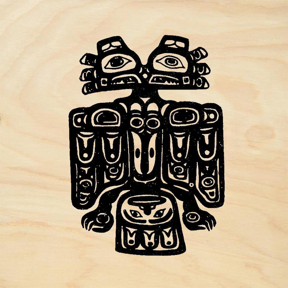 StampaFe Northwest Thunderbird Tribal Rubber Art Stamp