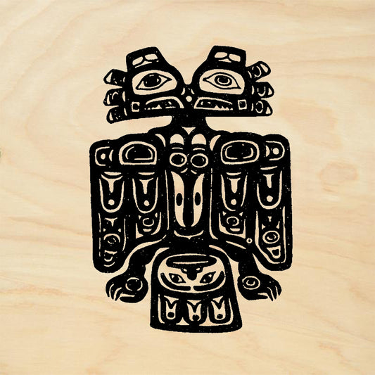 StampaFe Northwest Thunderbird Tribal Rubber Art Stamp