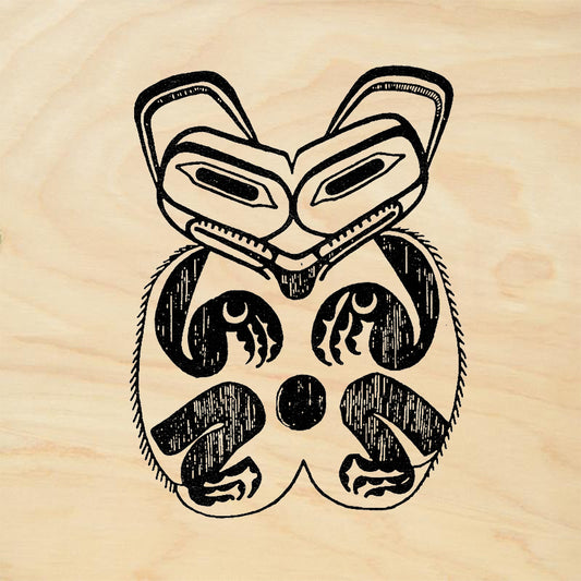 StampaFe Bear Spirit Tribal Rubber Art Stamp