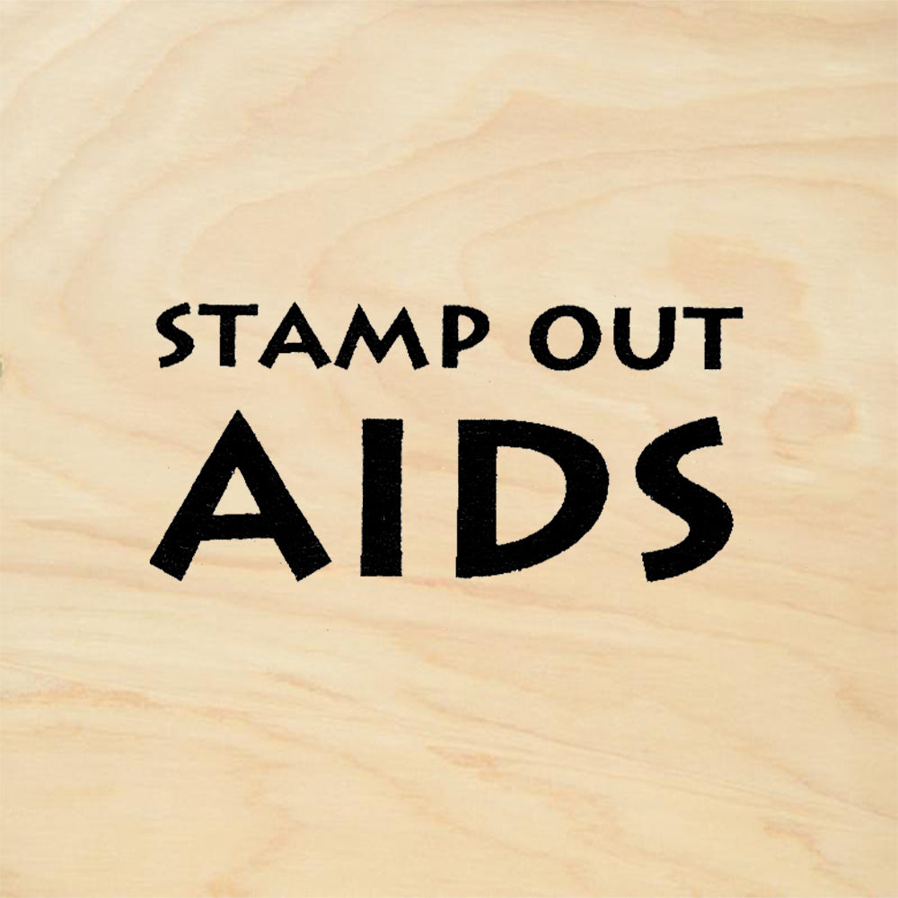 StampaFe Stamp Out Aids Rubber Art Stamp