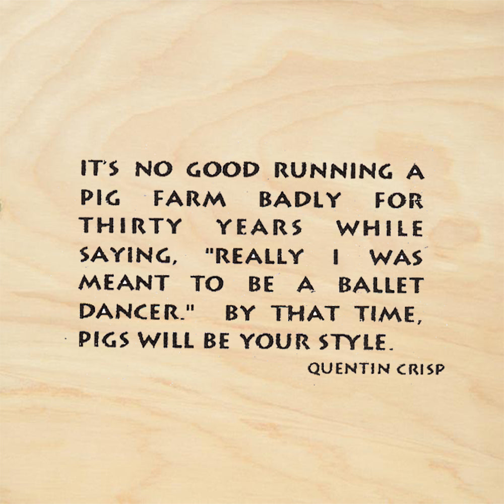 StampaFe It's No Good Running a Pig Farm Rubber Art Stamp