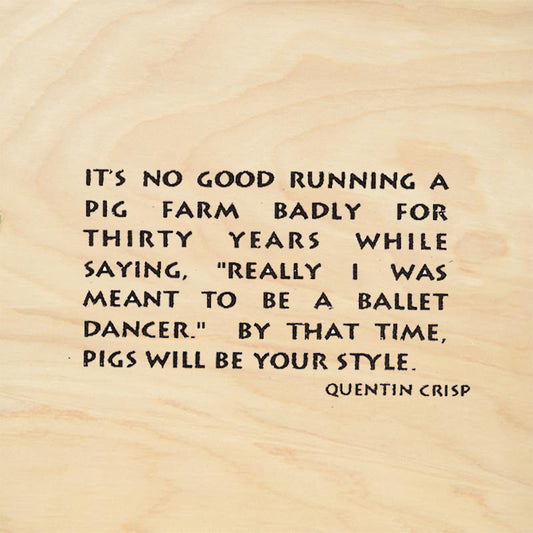 StampaFe It's No Good Running a Pig Farm Rubber Art Stamp