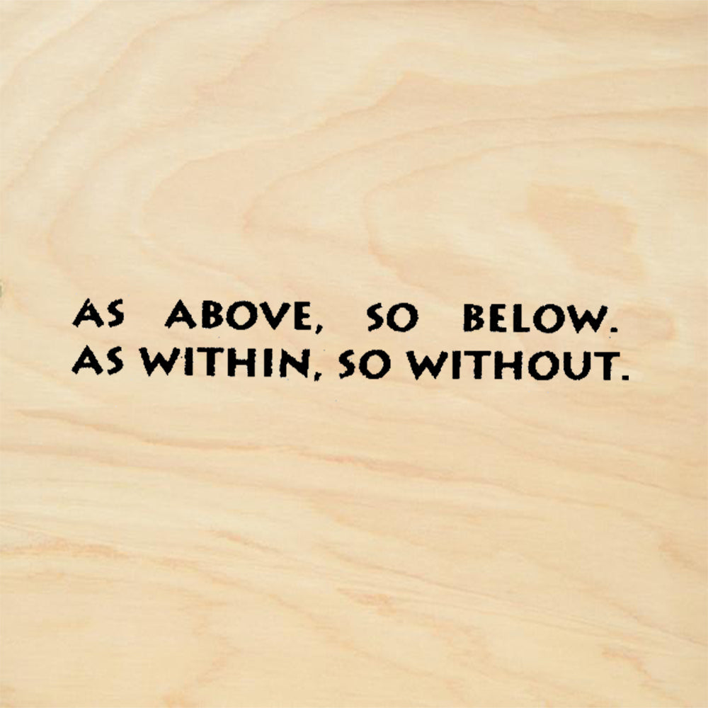StampaFe As Above, So Below. As Within, So Without Rubber Art Stamp