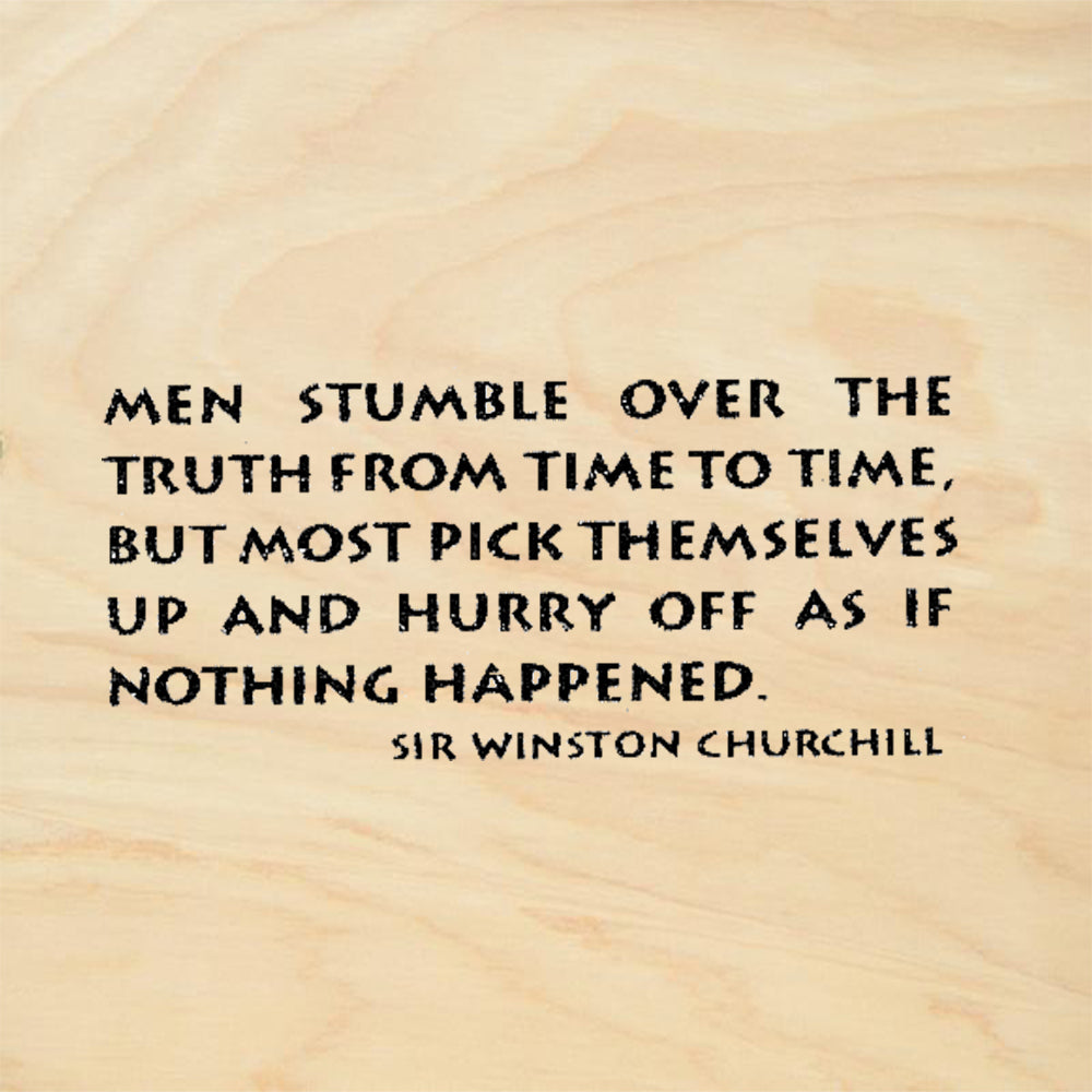 StampaFe Men Stumble Over Truth Rubber Art Stamp