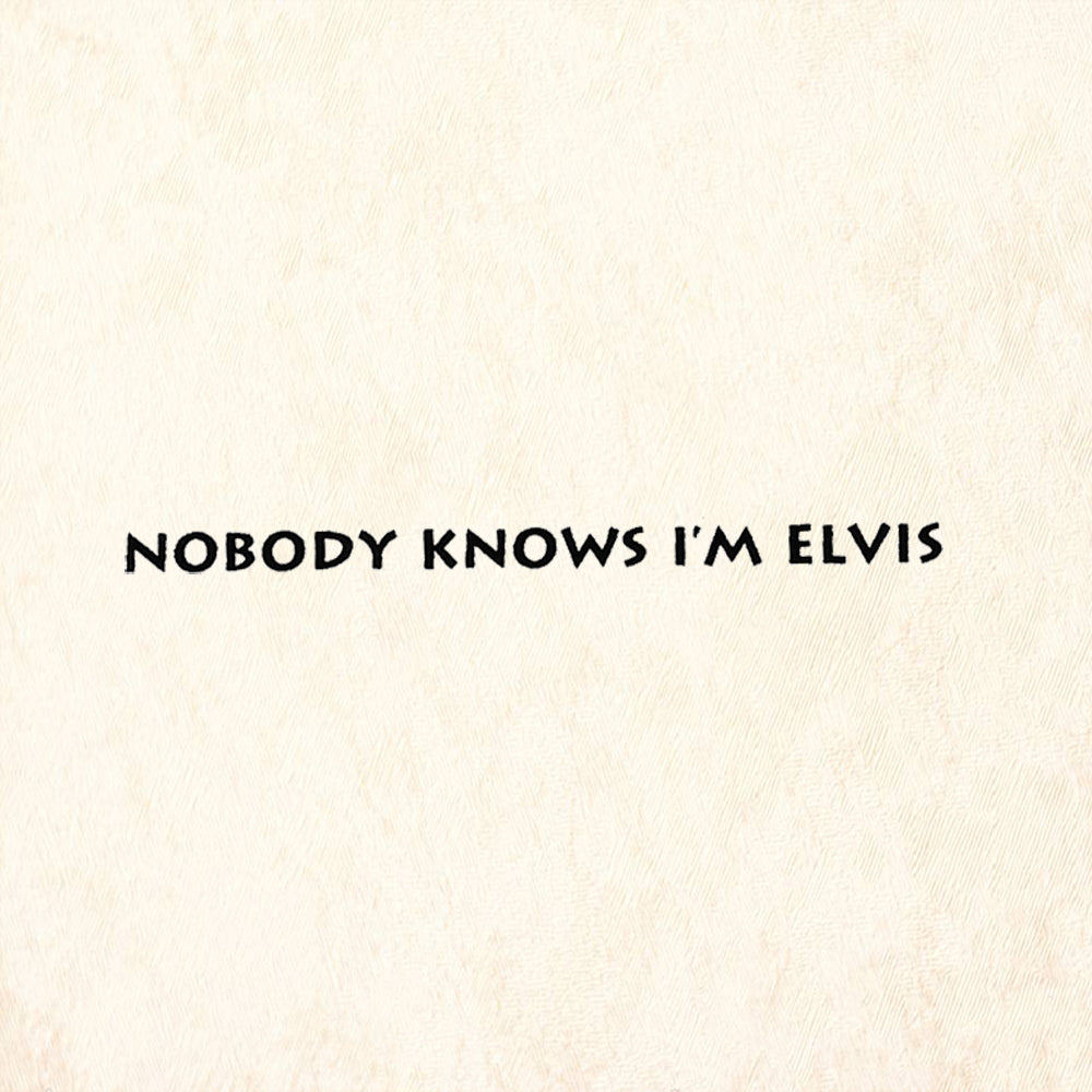StampaFe Nobody Knows I'm Elvis Tiny Rubber Art Stamp