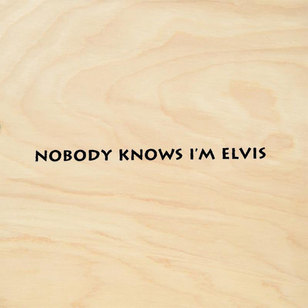 StampaFe Nobody Knows I'm Elvis Tiny Rubber Art Stamp