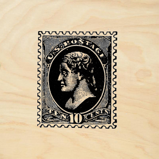 StampaFe US Postage Stamp Large Vintage Rubber Art Stamp