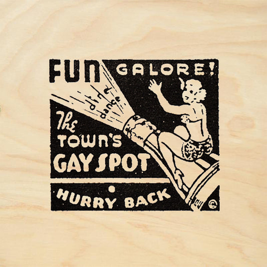 StampaFe Gay Spot Retro Rubber Art Stamp