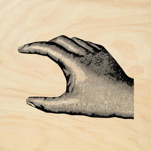 StampaFe Showing Hand Left Relaxed Palm Rubber Art Stamp