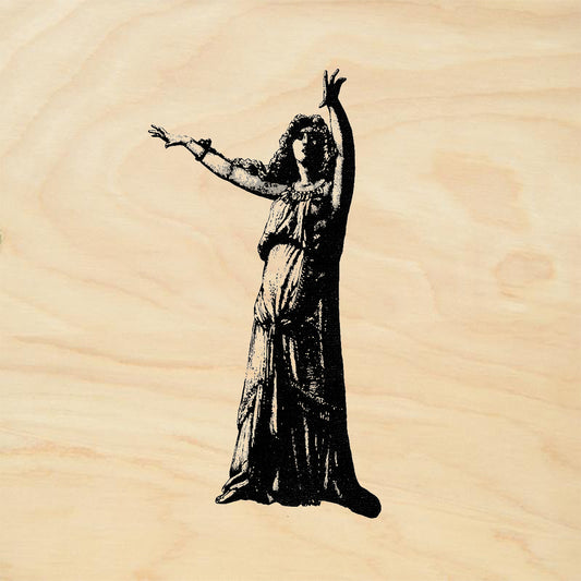StampaFe Cassandra Dramatic Figure Flowing Robes Rubber Art Stamp