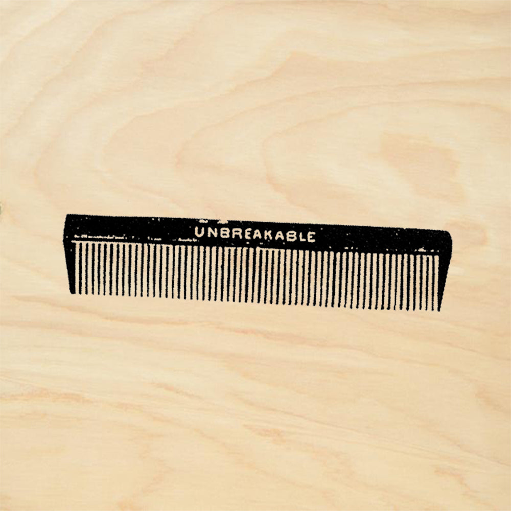StampaFe Comb Vintage Hair Comb Unbreakable Rubber Art Stamp