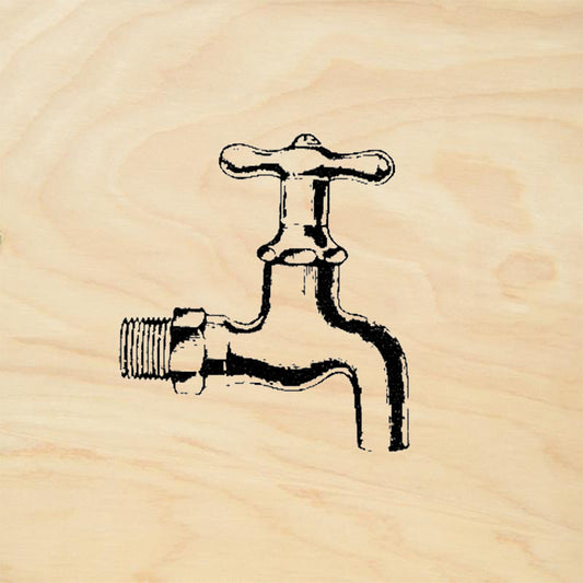 StampaFe Spigot Vintage Water Faucet Tap Rubber Art Stamp