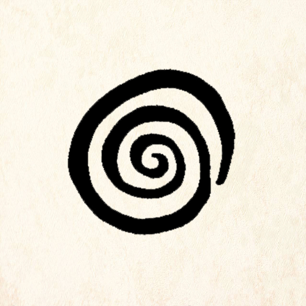 StampaFe Bold Spiral Swirl Rubber Art Stamp
