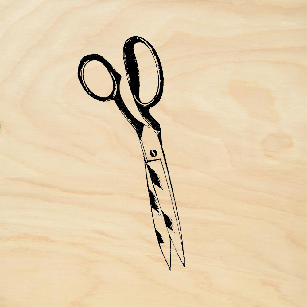 StampaFe Scissors Vintage Tailor Shears Rubber Art Stamp
