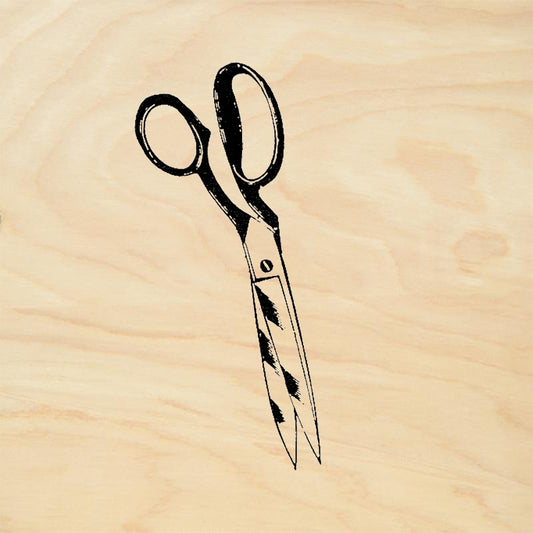 StampaFe Scissors Vintage Tailor Shears Rubber Art Stamp
