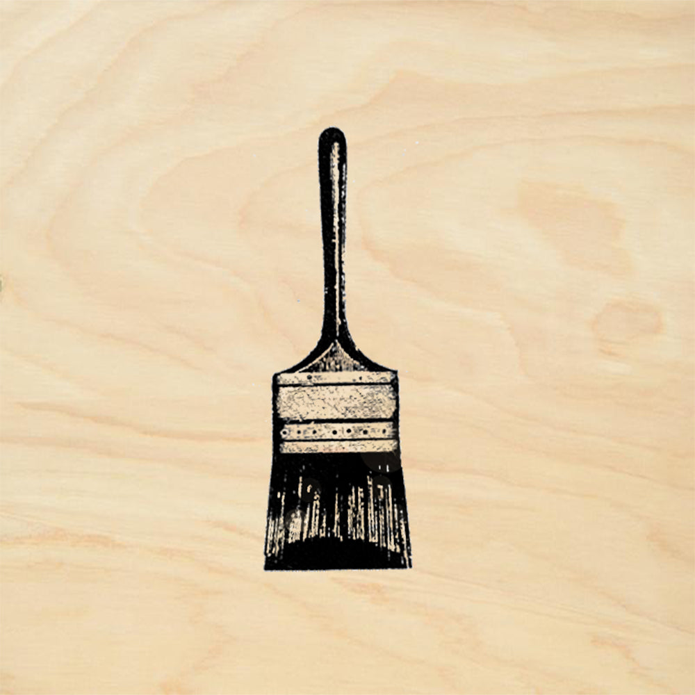 StampaFe Paint Brush Artist Paintbrush Studio Rubber Art Stamp