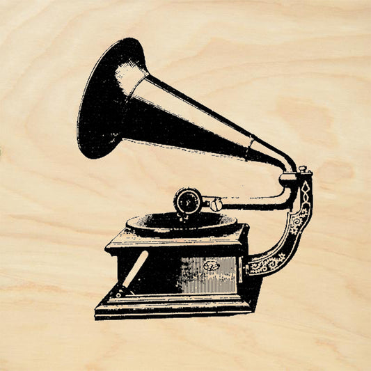 StampaFe Thelmas Victrola Antique Phonograph Rubber Art Stamp