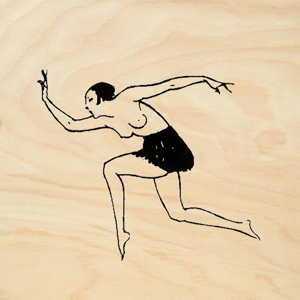 StampaFe Leapin Lena Leaping Dancer Figure Rubber Art Stamp