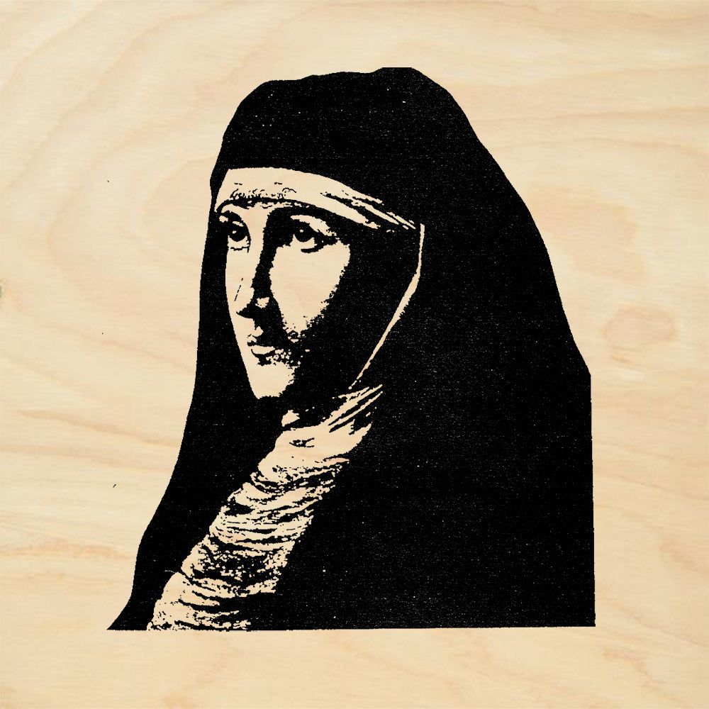 StampaFe Sister Stampa Maria left Nun Portrait Rubber Art Stamp