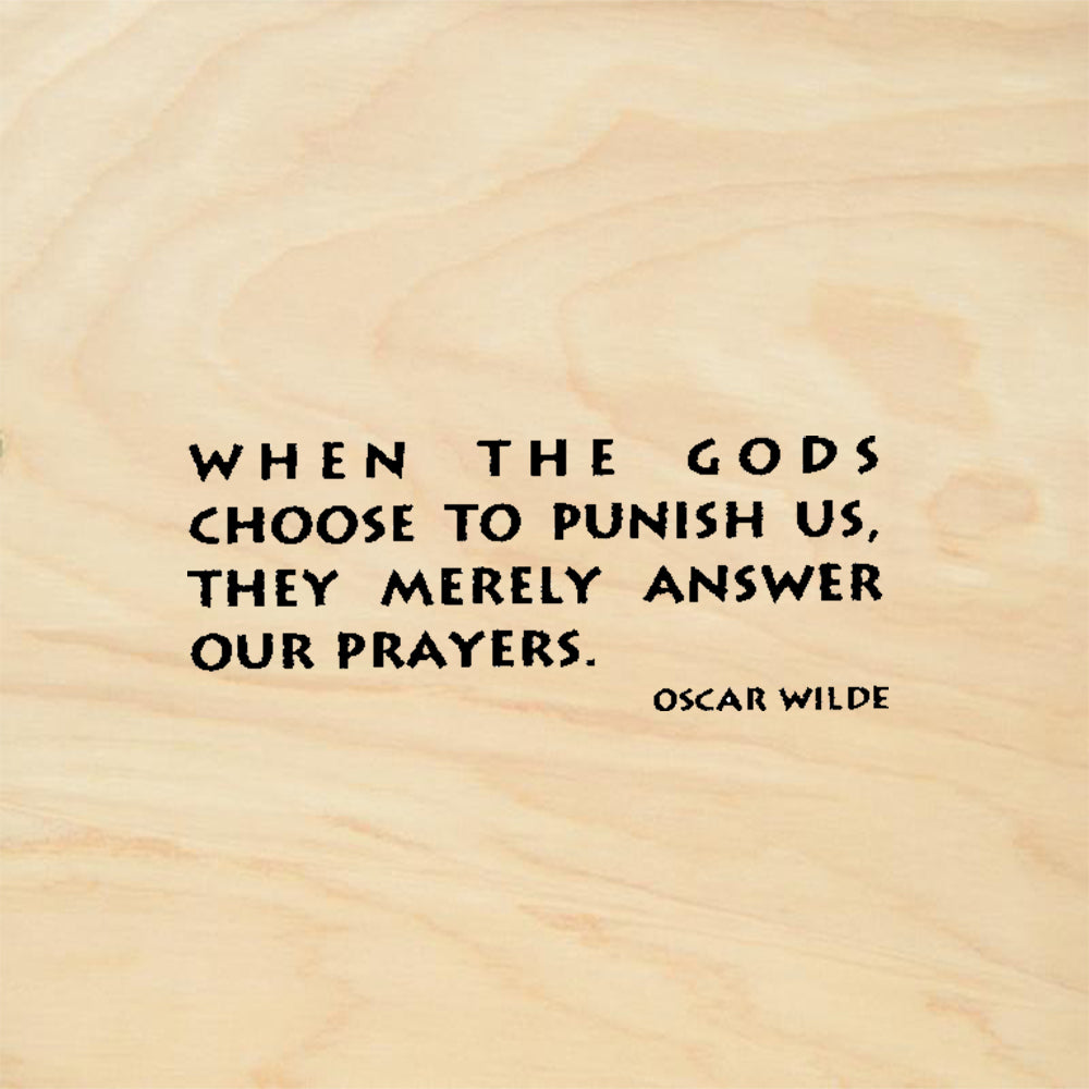 StampaFe When Gods Oscar Wilde Quote Text Rubber Art Stamp