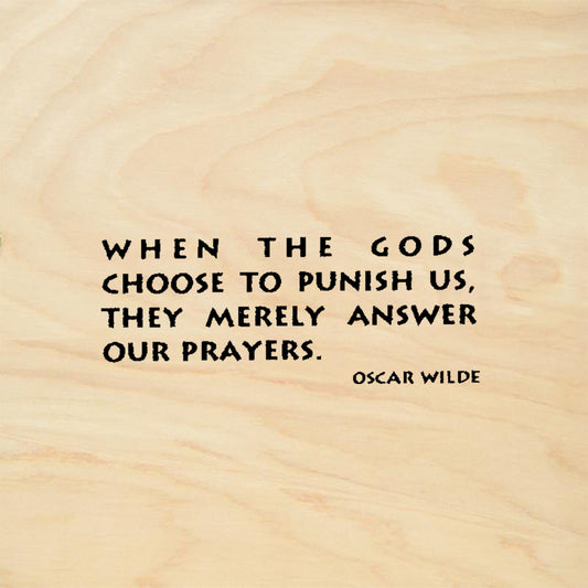 StampaFe When Gods Oscar Wilde Quote Text Rubber Art Stamp