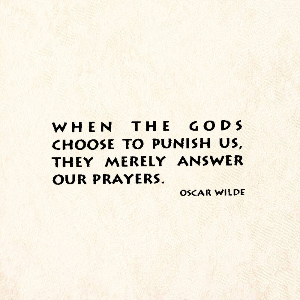 StampaFe When Gods Choose to Punish Us Quote by Oscar Wilde Rubber Art Stamp
