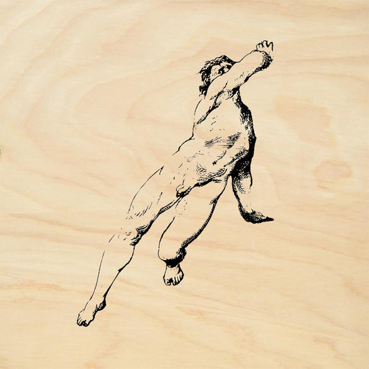 StampaFe Ho! Man Leaping Male Figure Dynamic Pose Rubber Art Stamp