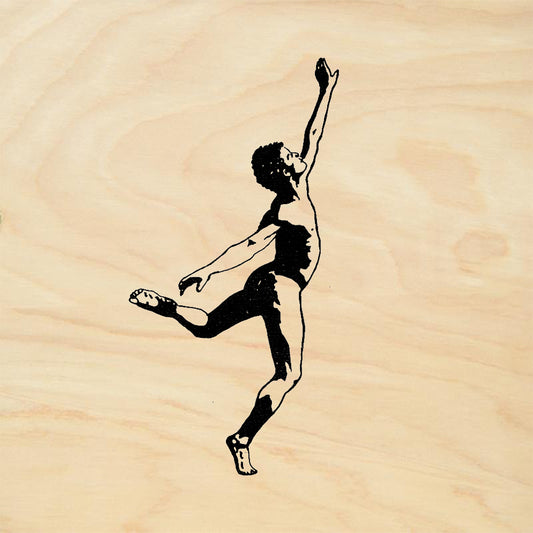 StampaFe Whee Right Leaping Athletic Figure Rubber Art Stamp